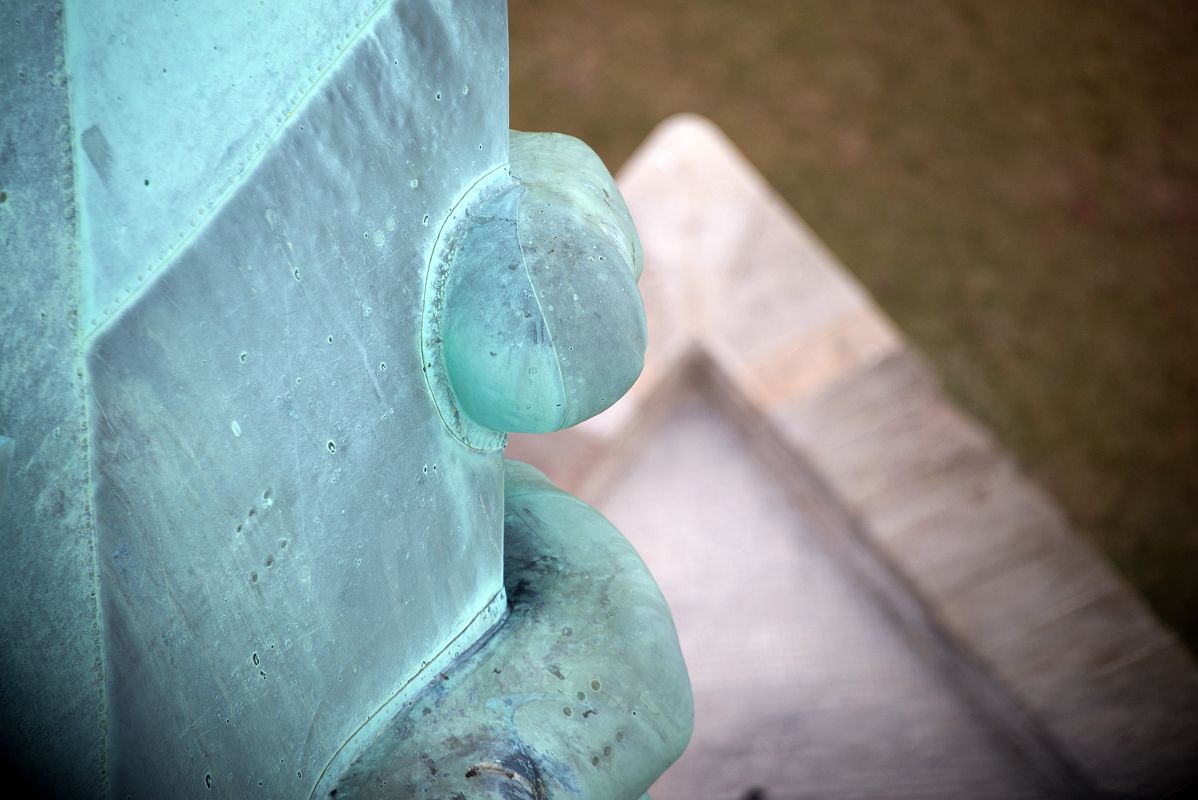 05-17 Statue Of Liberty Fingers Close Up Holding A Book From The Crown Inside The Statue Of Liberty